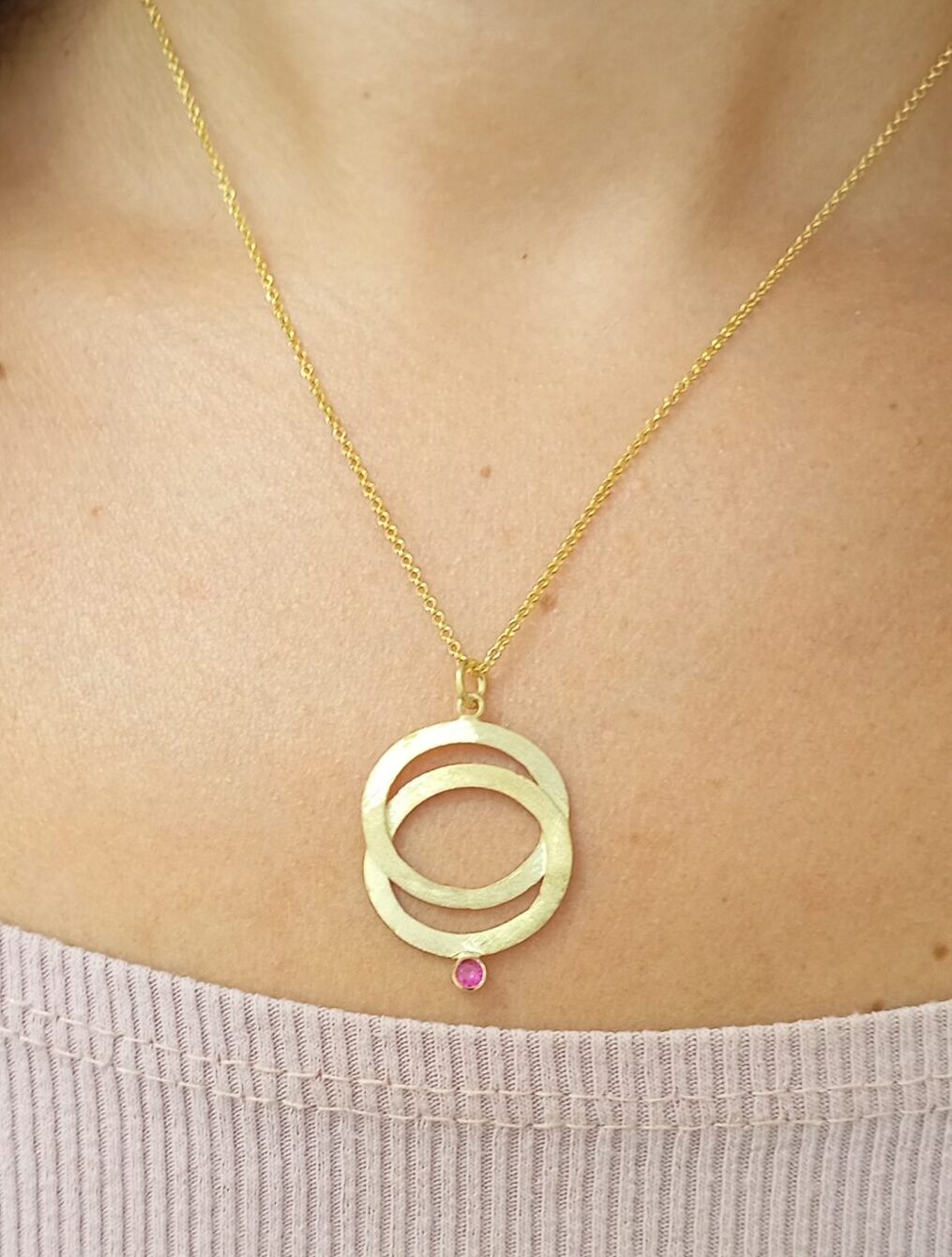 ΑΣΗΜΕΝΙΟ ΚΟΛΙΕ ΔΥΟ ΚΥΚΛΟΙ ΚΟΚΚΙΝΟ - Image 2